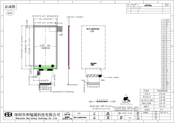 2.95inch 360*640 IPS TFT LCD Display - Image 2